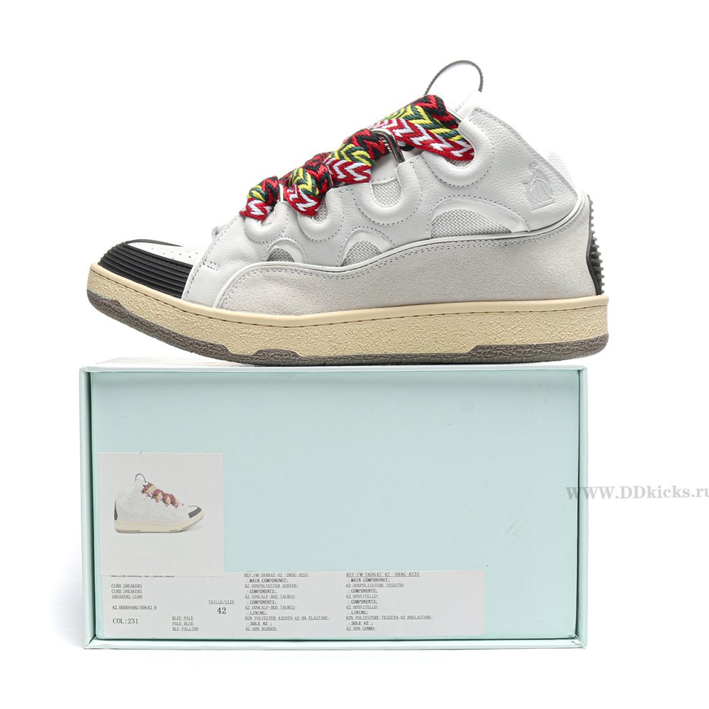 DD 1*ANVIN Leather Curb White Ivory