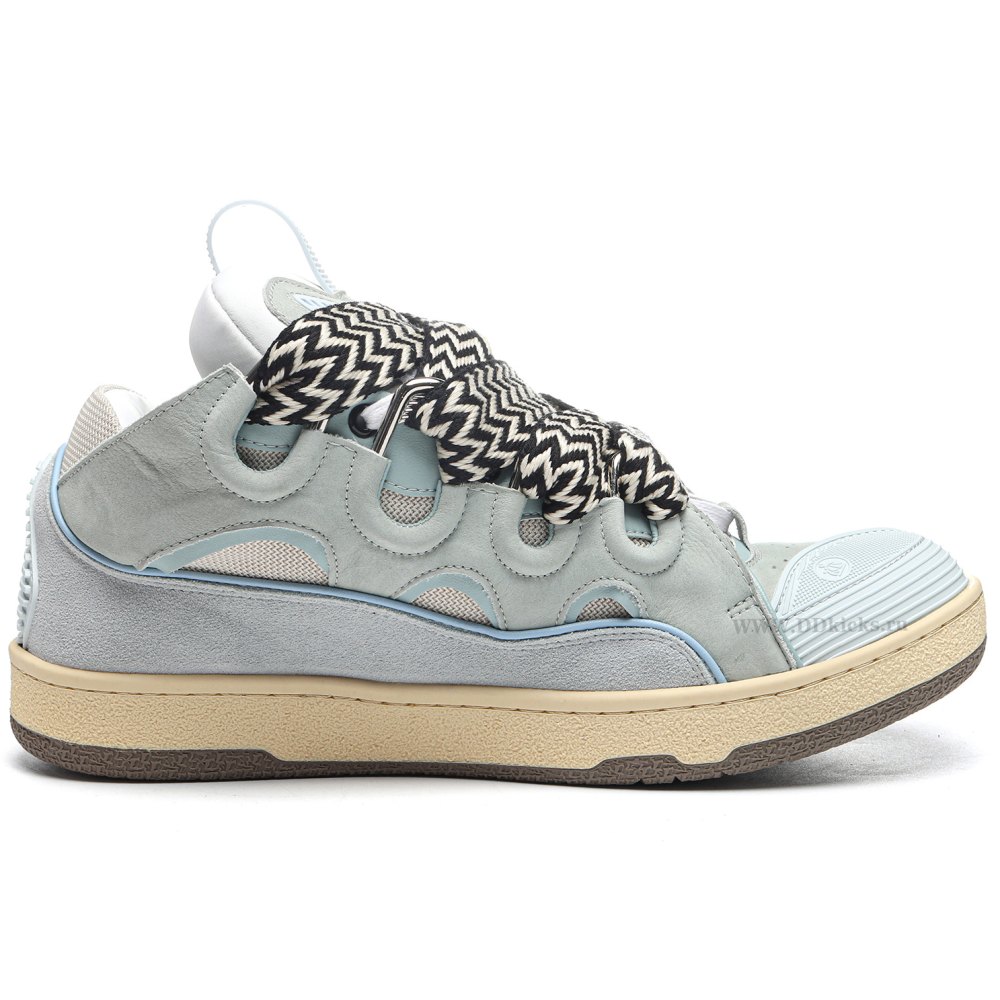 DD 1*ANVIN Leather Curb Light Blue Gum (women's)