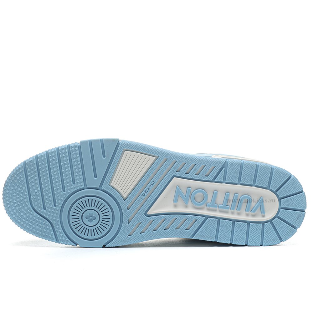 DD Lou1s Vu1tton Trainer Low White Sky Blue