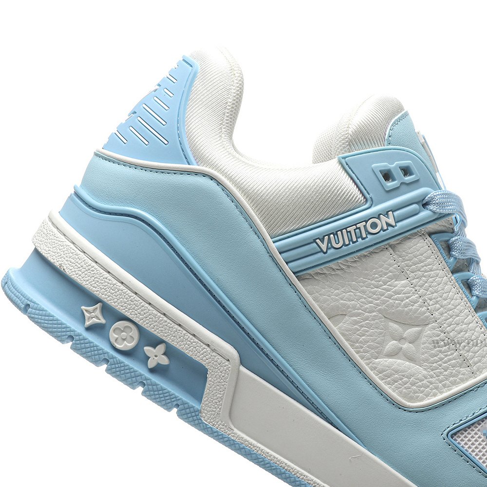 DD Lou1s Vu1tton Trainer Low White Sky Blue