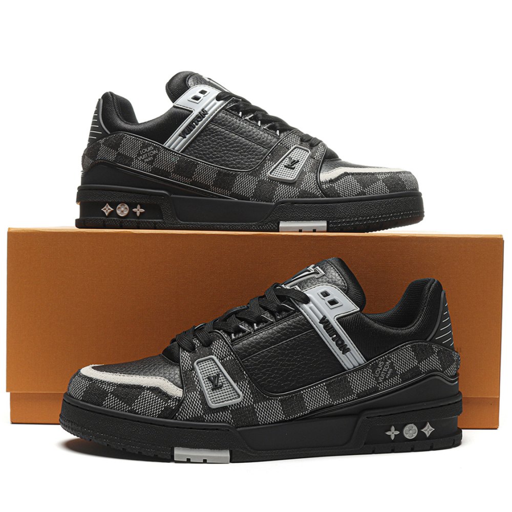 DD Lou1s Vu1tton Trainer Black Damier