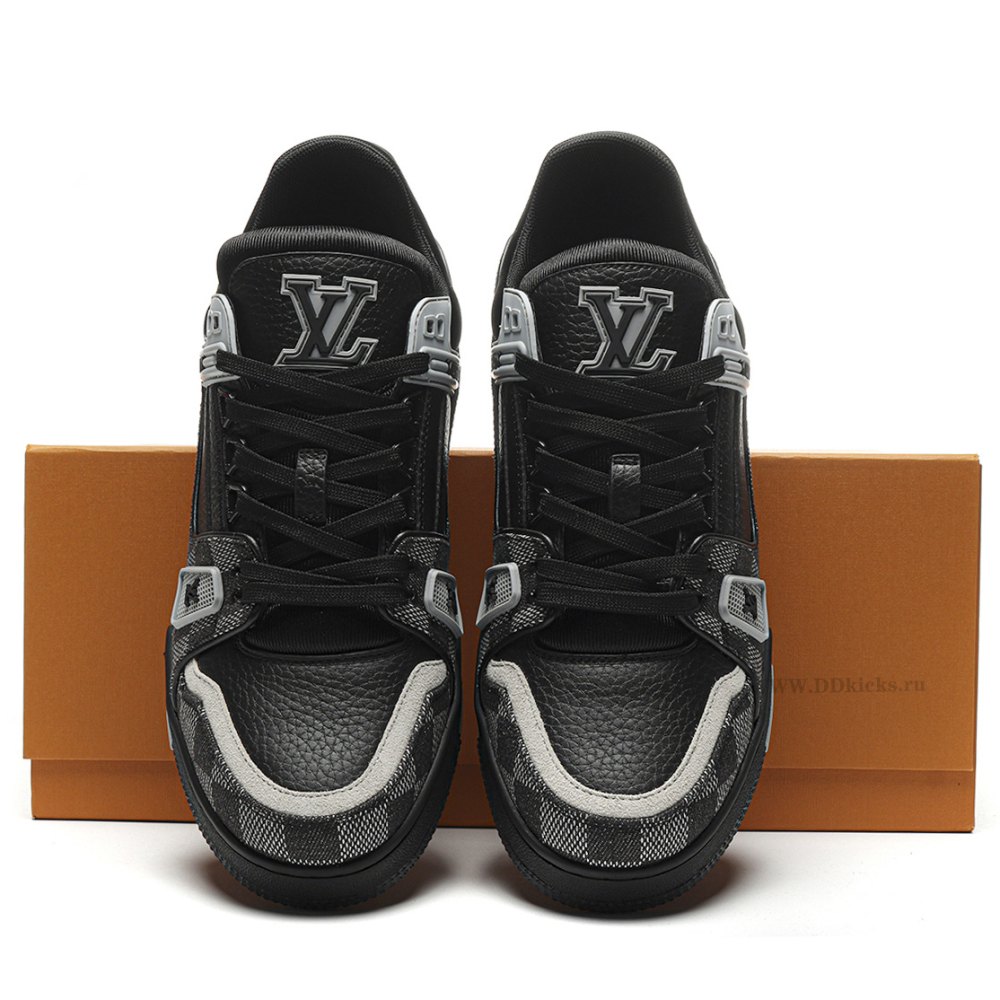 DD Lou1s Vu1tton Trainer Black Damier