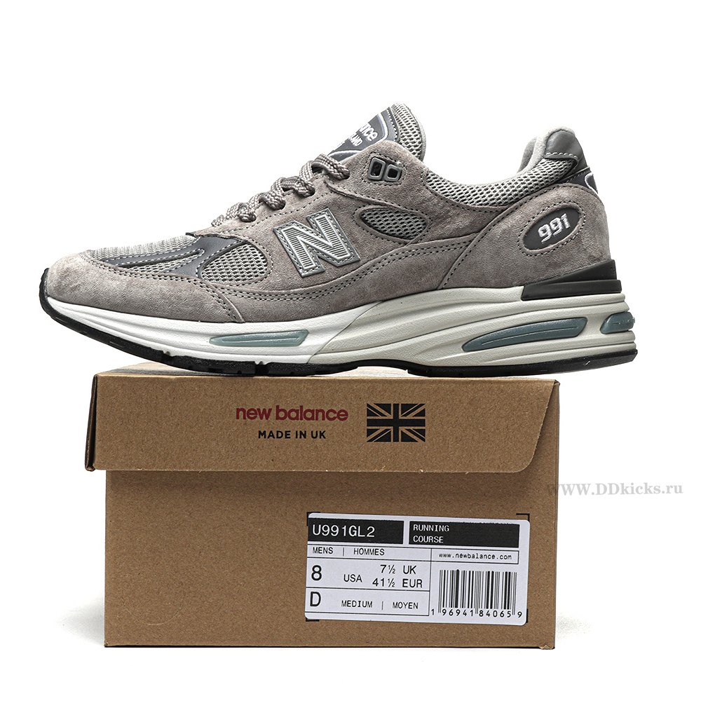 DD New Balance 991v2 MiUK Rock Ridge Grey