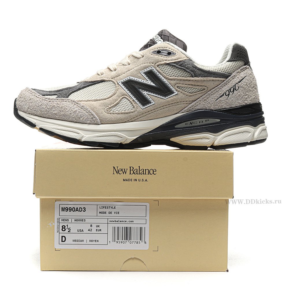 DD New Balance 990v3 MiUSA Teddy Santis Moonbeam