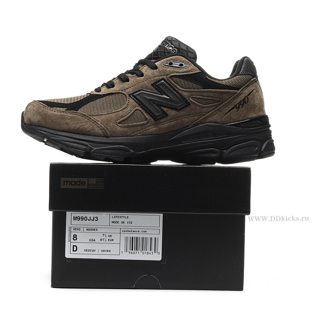 DD New Balance 990v3 MiUSA JJJJound Brown Black