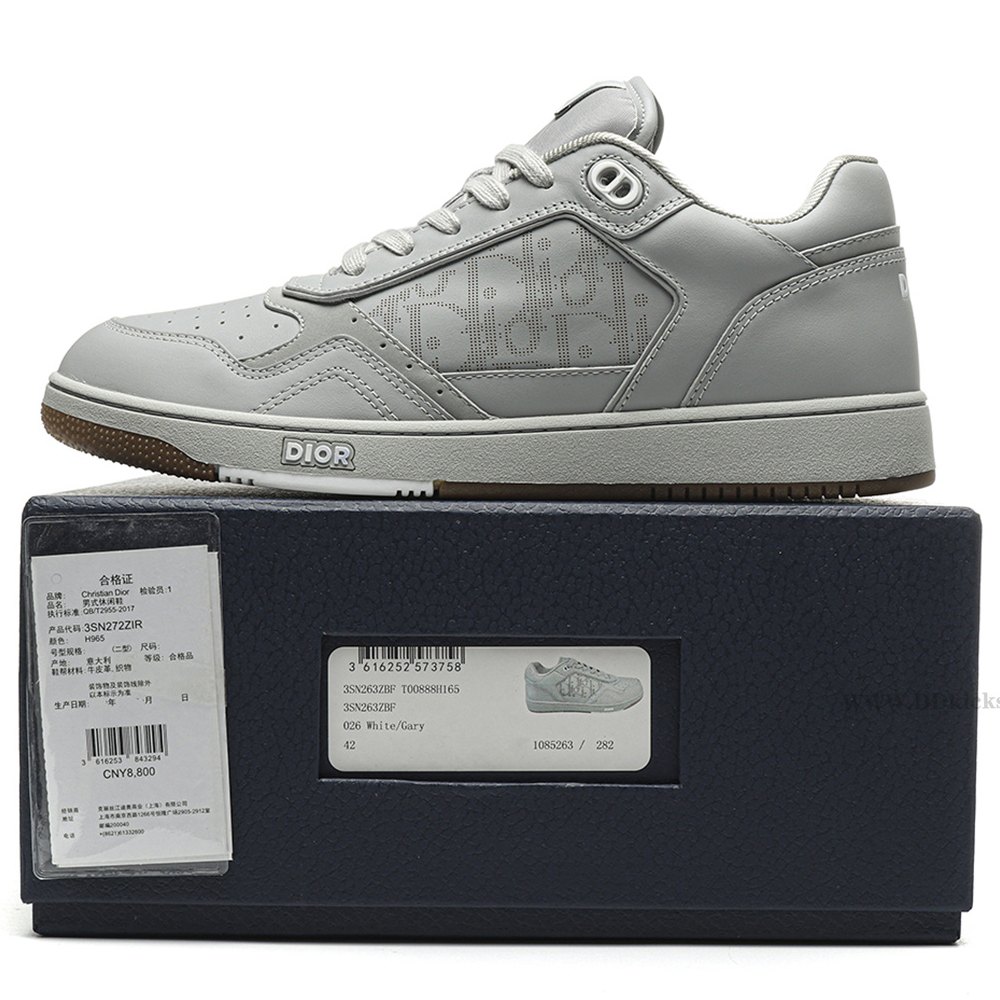 DD D10R B27 Low Gray Oblique Leather