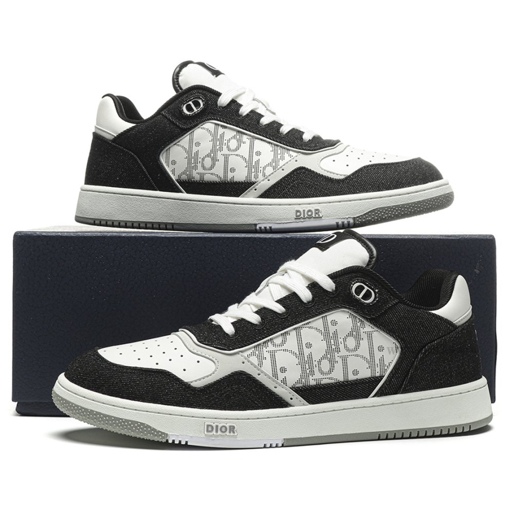 DD D10R B27 Low White Black Denim