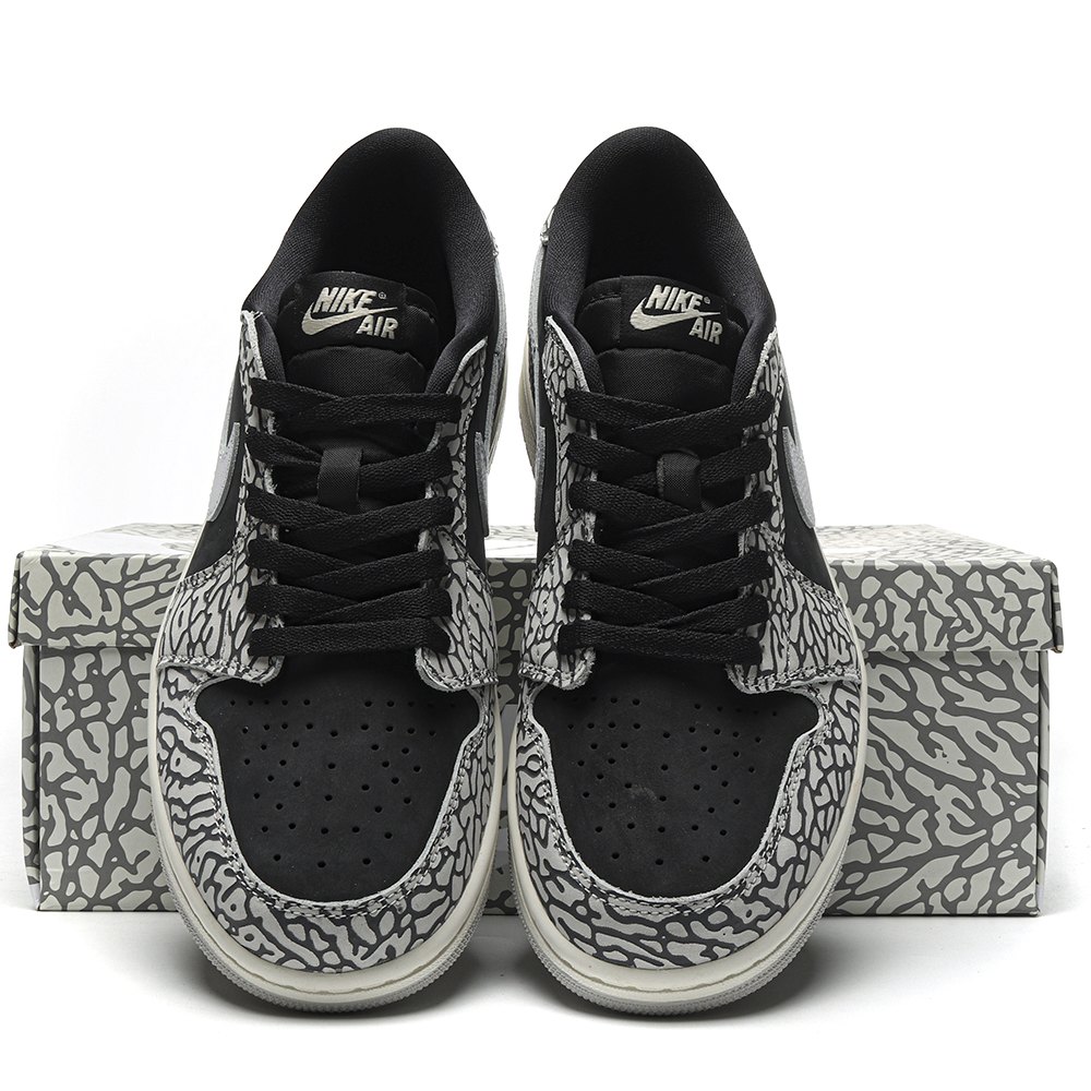 DD Jordan 1 Retro Low OG Black Cement-CZ0790 001