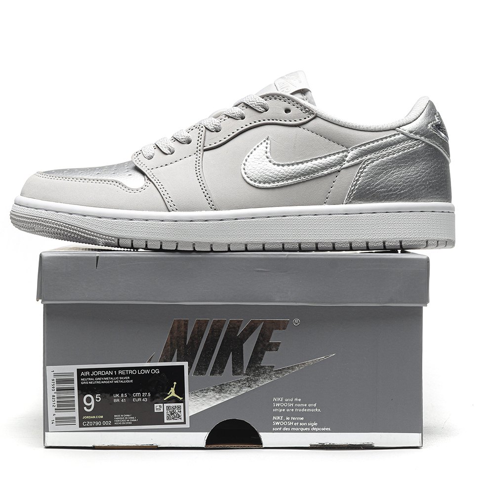 DD Jordan 1 Low OG Metallic Silver-CZ0790 002