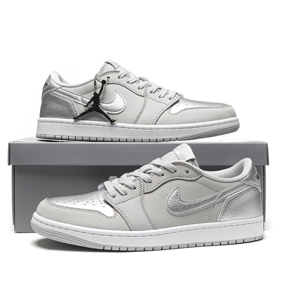 DD Jordan 1 Low OG Metallic Silver-CZ0790 002