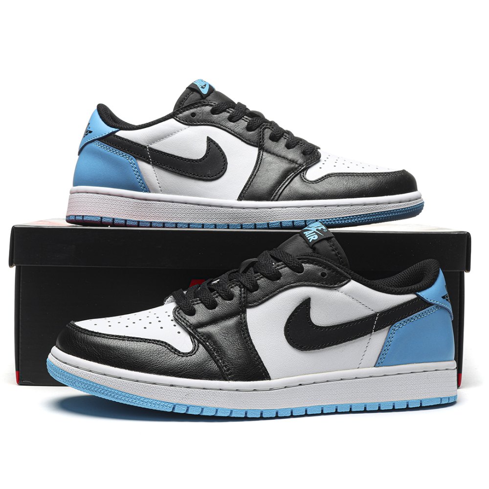 DD Jordan 1 Retro Low OG Black Dark Powder Blue-CZ0790 104