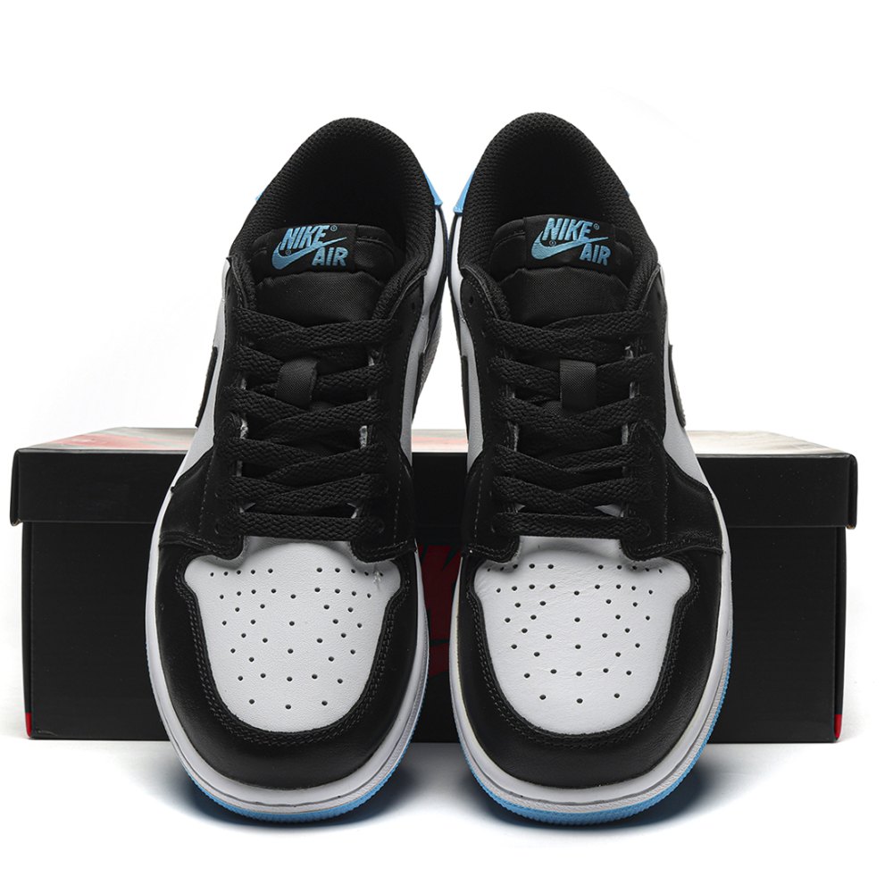 DD Jordan 1 Retro Low OG Black Dark Powder Blue-CZ0790 104