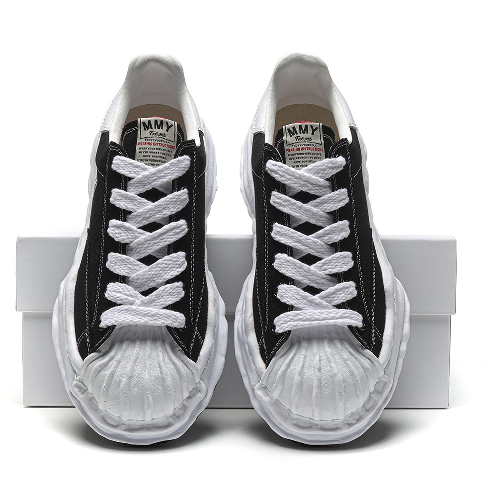 dd Ma*s*n mihara yasuhiro blakey og sole canvas low black-a08fw735
