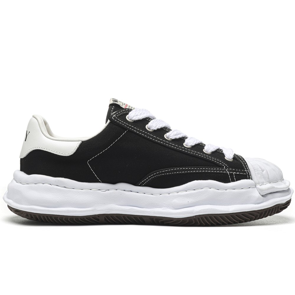 dd Ma*s*n mihara yasuhiro blakey og sole canvas low black no logo-a06fw704