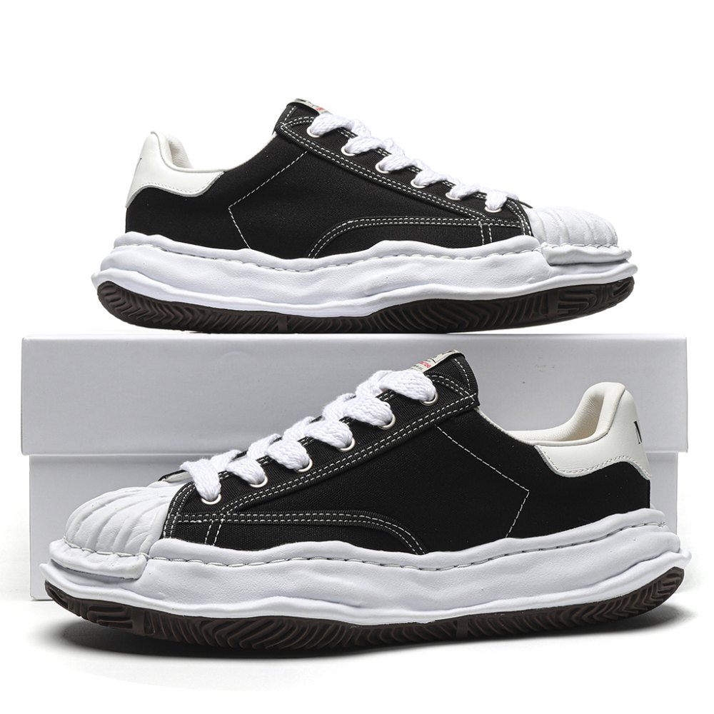 dd Ma*s*n mihara yasuhiro blakey og sole canvas low black no logo-a06fw704