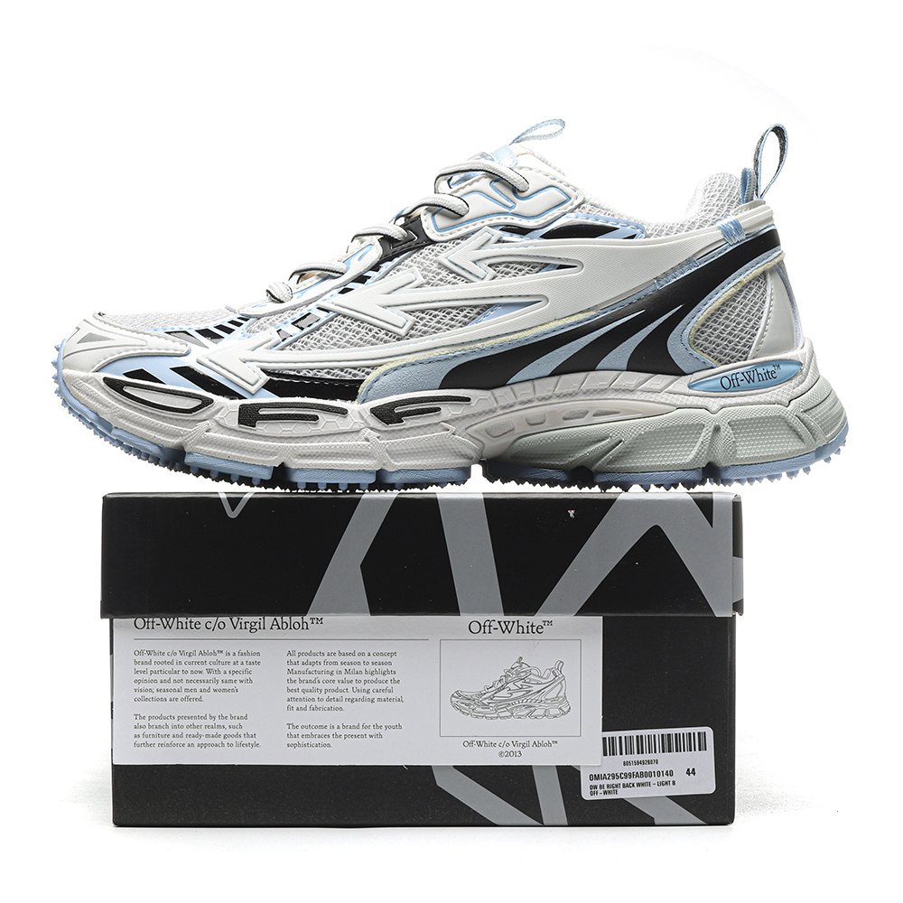 DD OFF-WHITE Be Right Back White Light Blue