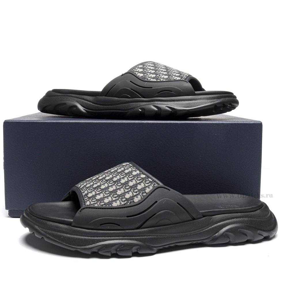 DD D10R H-Town Oblique Black Sandal