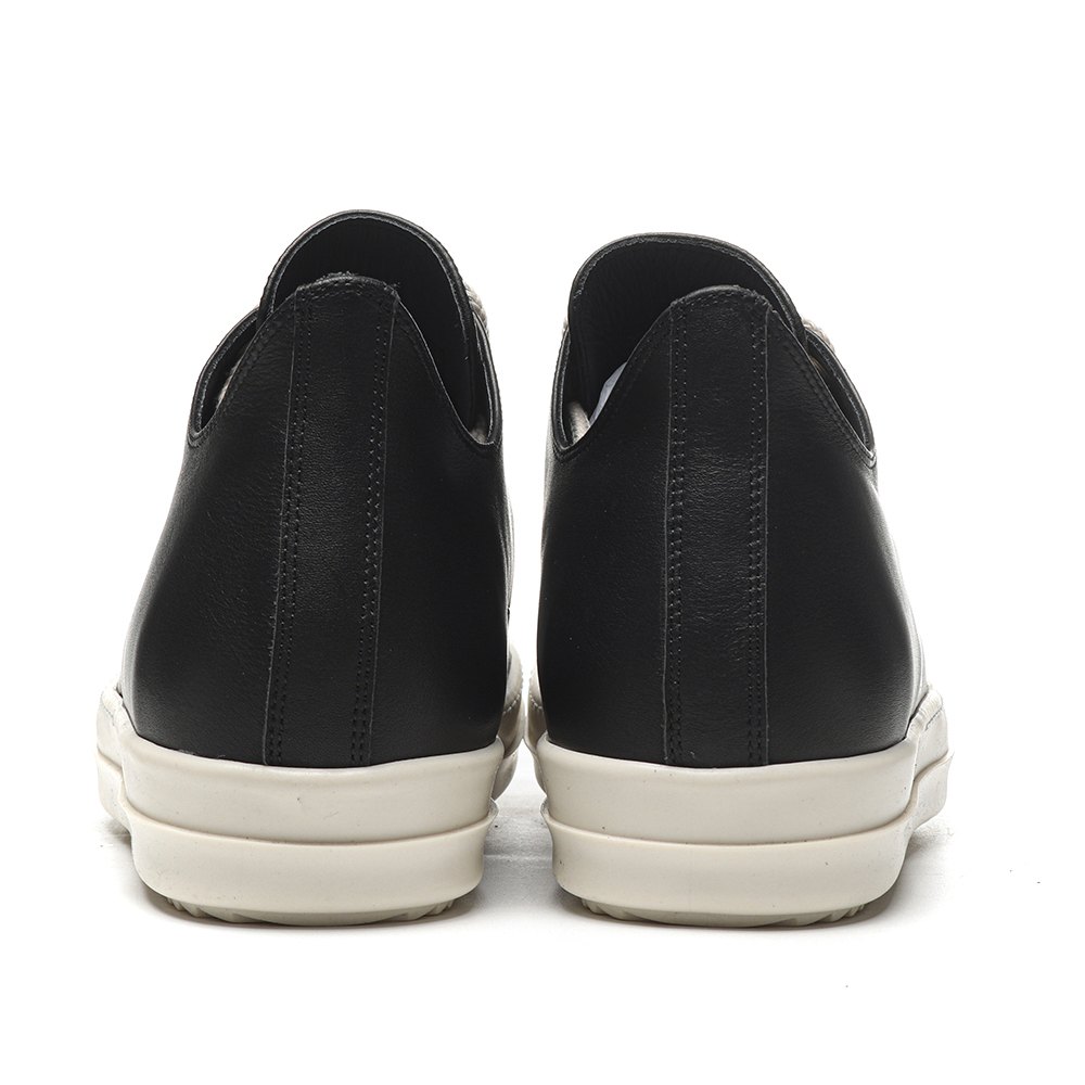 DD Rick 0wens Lido High Sneaks Black Milk Canvas Boots -RR01C4892 LPOW2