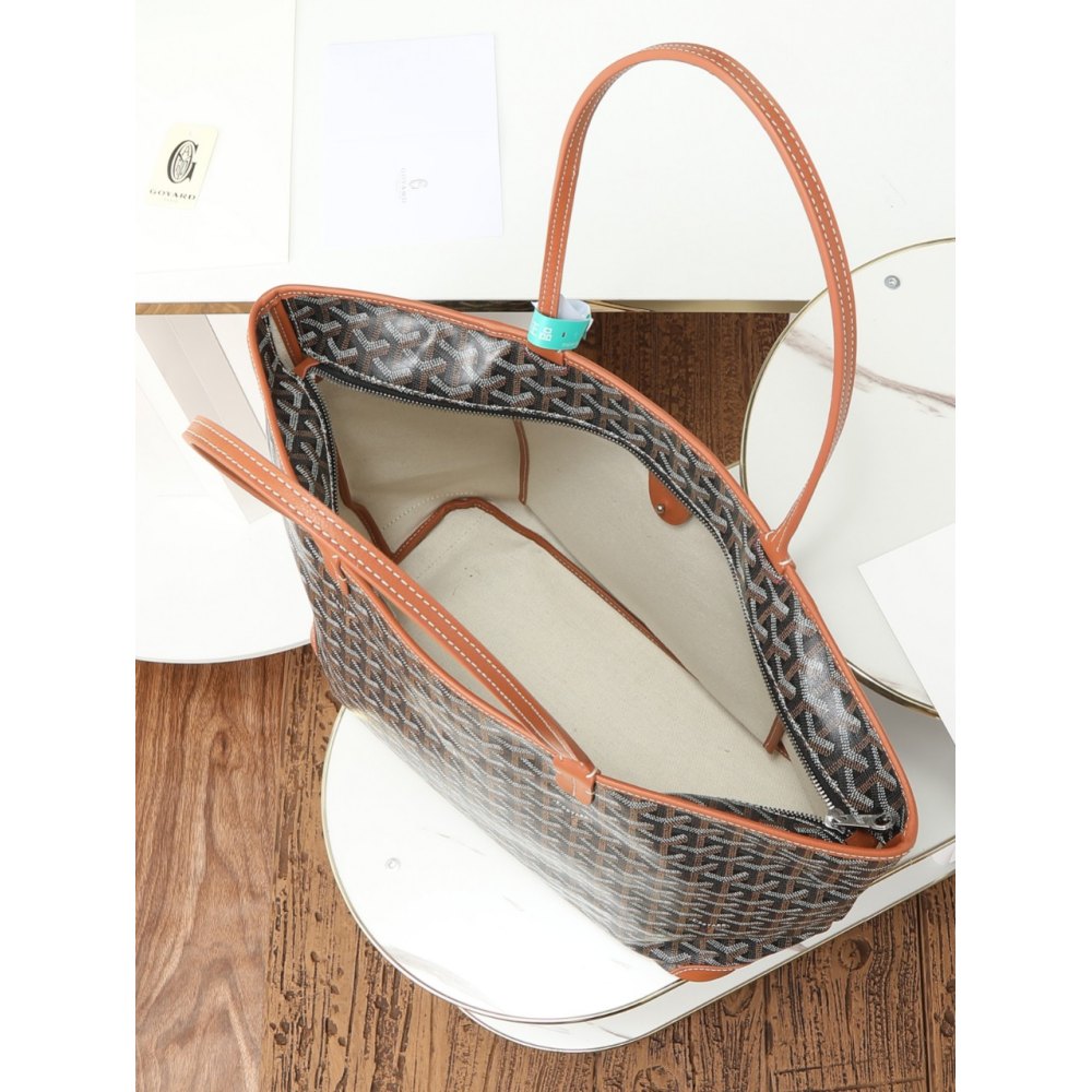 dd g0yard saint L**is pm bag black & tan 28*20*20cm