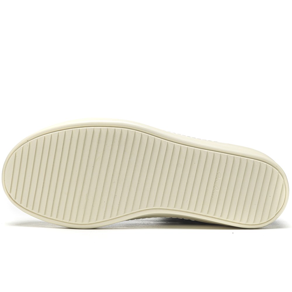 DD Rick 0wens Lido High Sneaks Black Milk Canvas Boots -RR01C4892 LPOW2