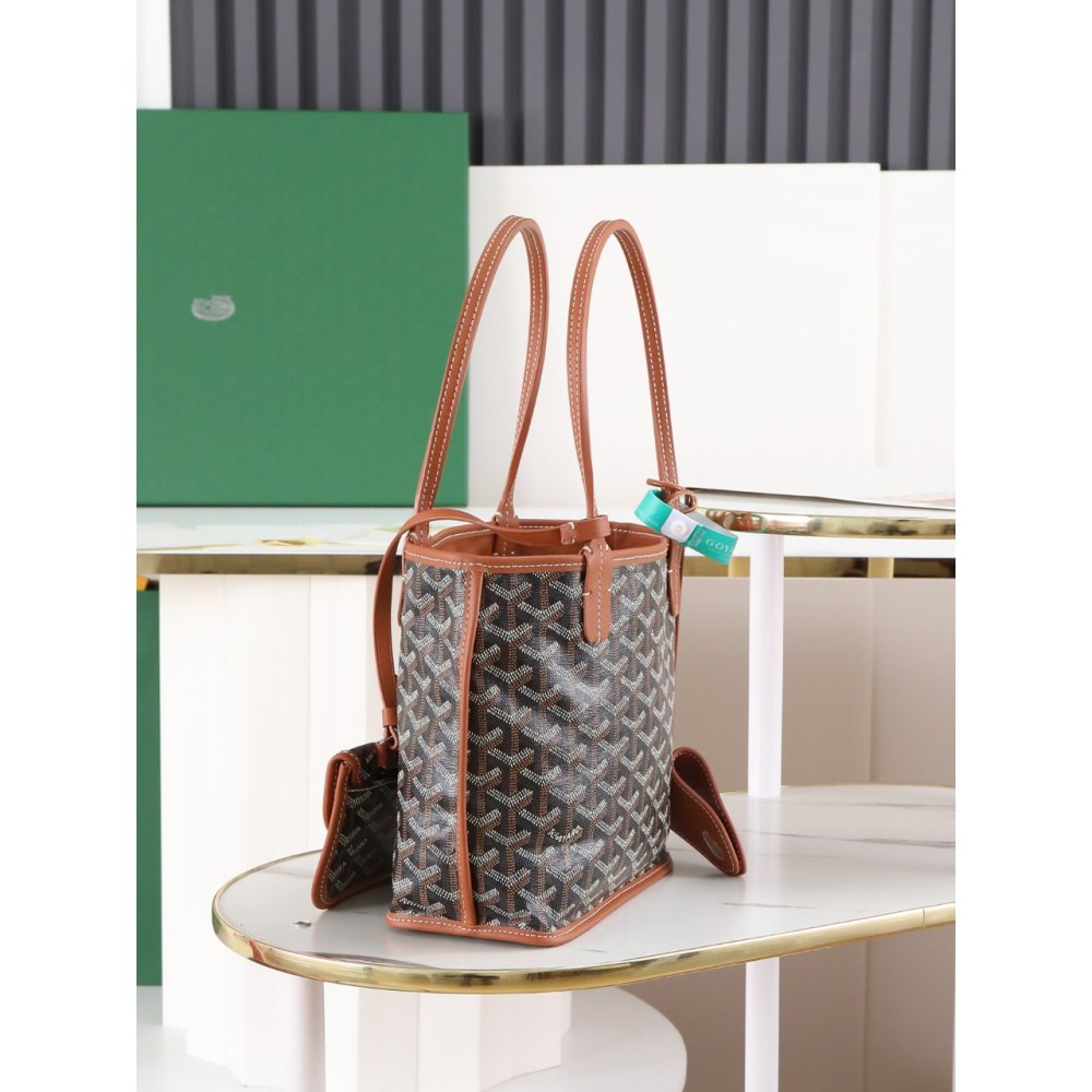 DD G0yard Anjou Mini Bag Black&Tan 20cm*20cm*10cm