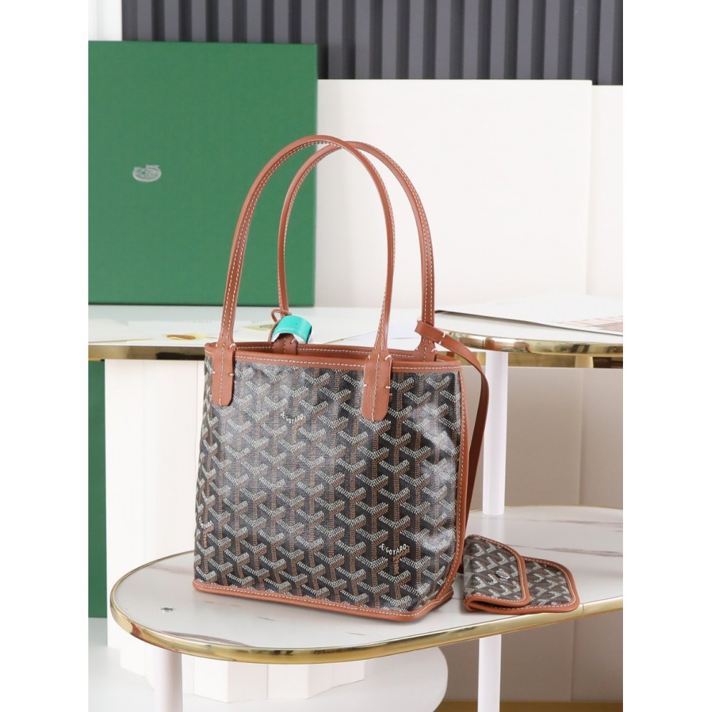 DD G0yard Anjou Mini Bag Black&Tan 20cm*20cm*10cm