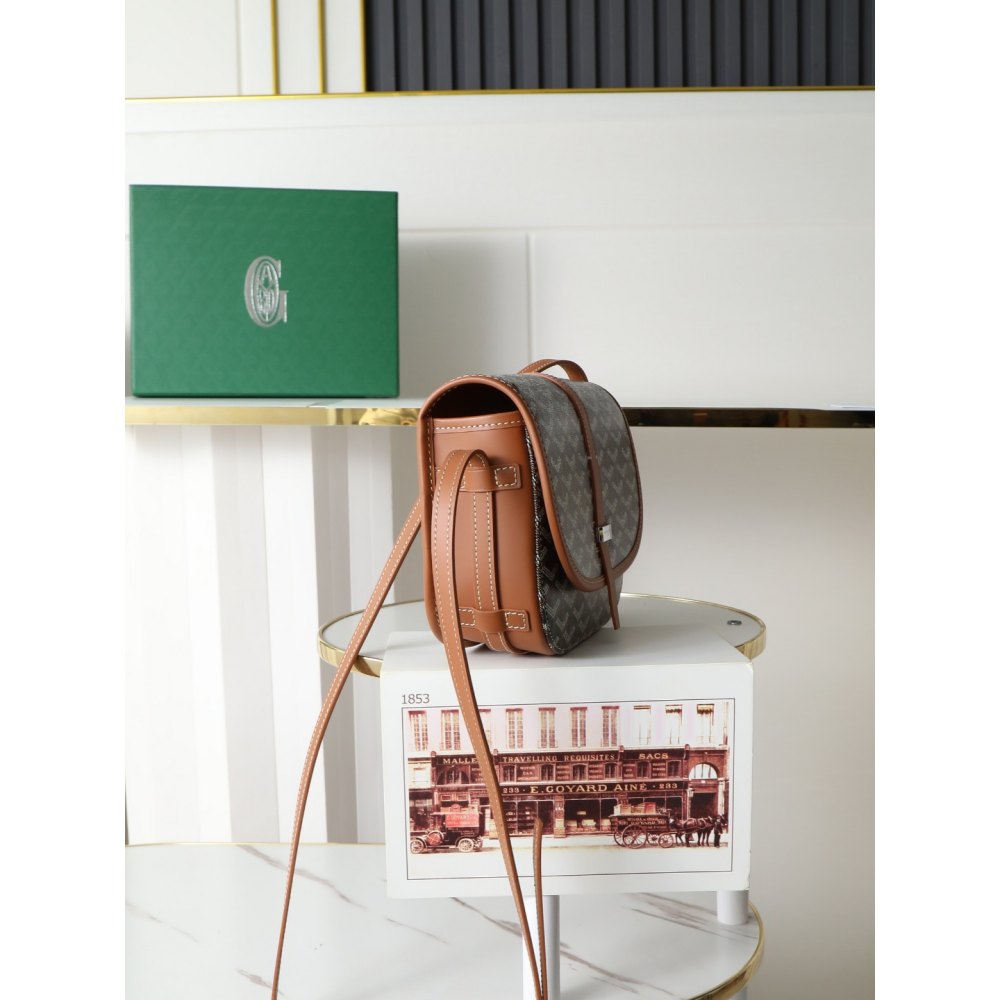 DD G0yard Belvedere MM Bag Black & Tan 28*20*10cm