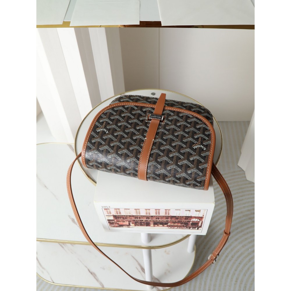 DD G0yard Belvedere MM Bag Black & Tan 28*20*10cm