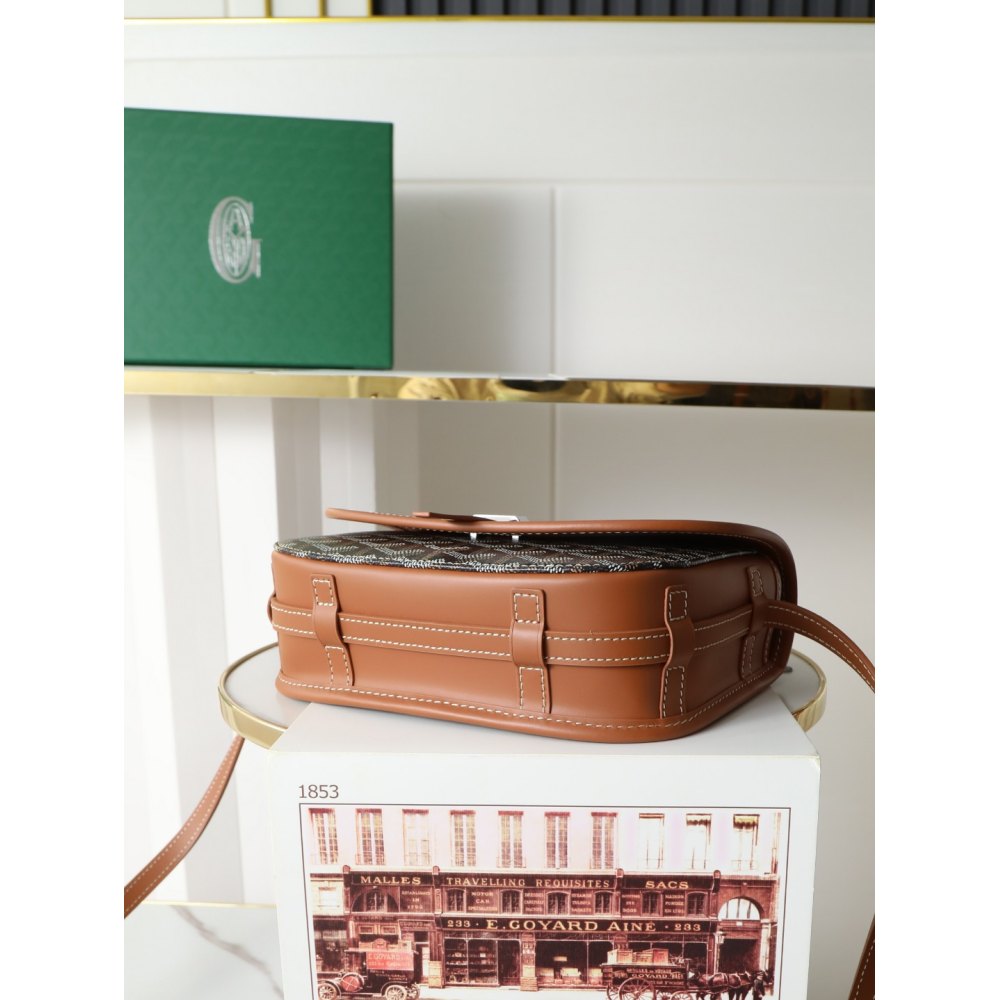 DD G0yard Belvedere MM Bag Black & Tan 28*20*10cm