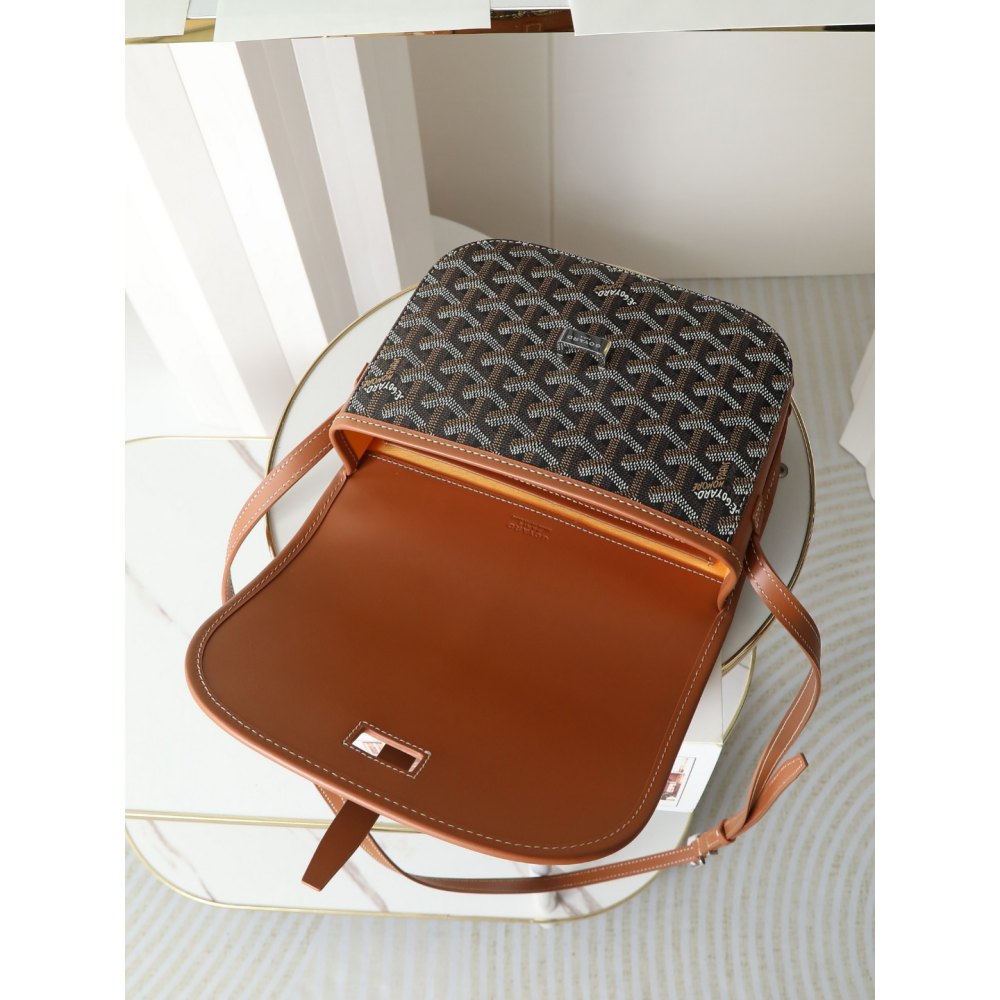 DD G0yard Belvedere MM Bag Black & Tan 28*20*10cm