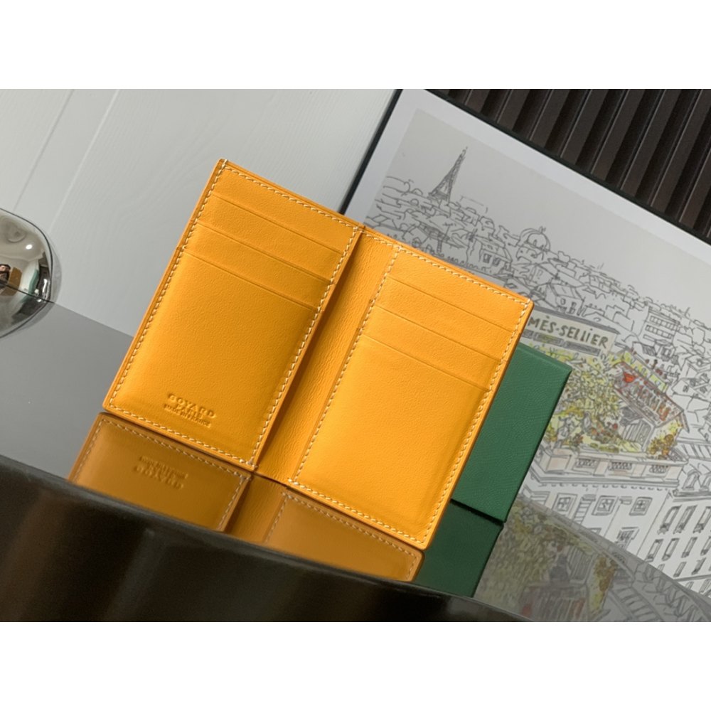 DD G0yard Saint-Pierre Card Wallet Yellow 11cm*1.5cm*7.5cm