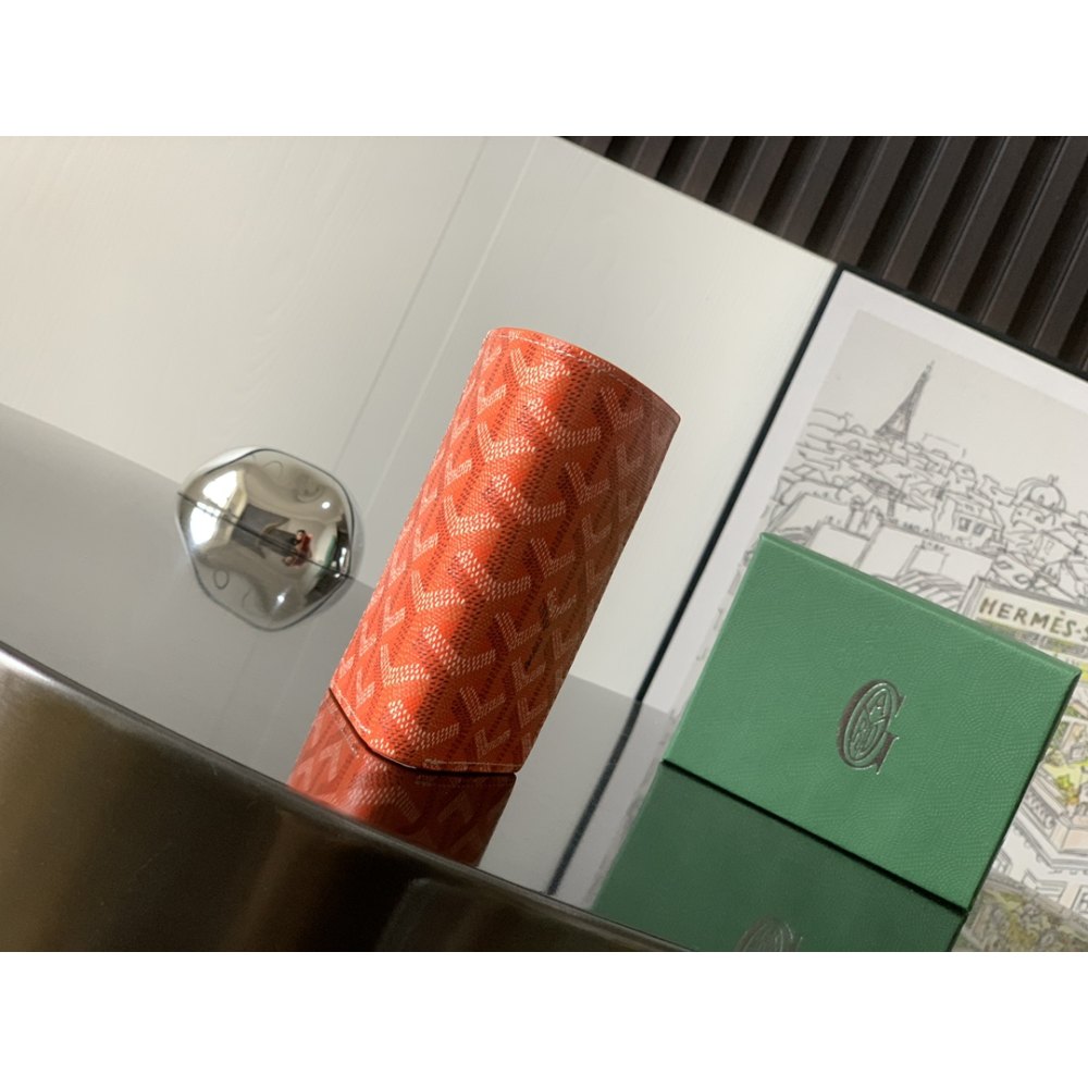DD G0yard Saint-Pierre Card Wallet Orange 11cm*1.5cm*7.5cm