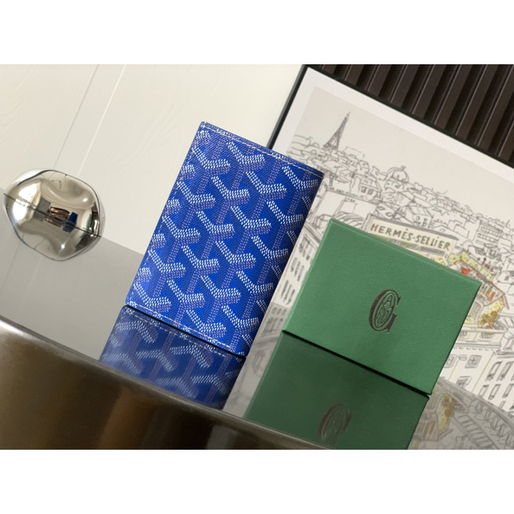 DD G0yard Saint-Pierre Card Wallet Blue 11cm*1.5cm*7.5cm