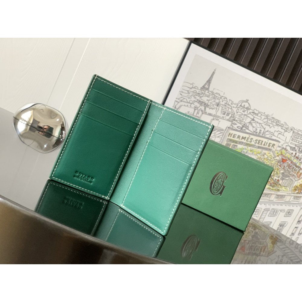 DD G0yard Saint-Pierre Card Wallet Green 11cm*1.5cm*7.5cm