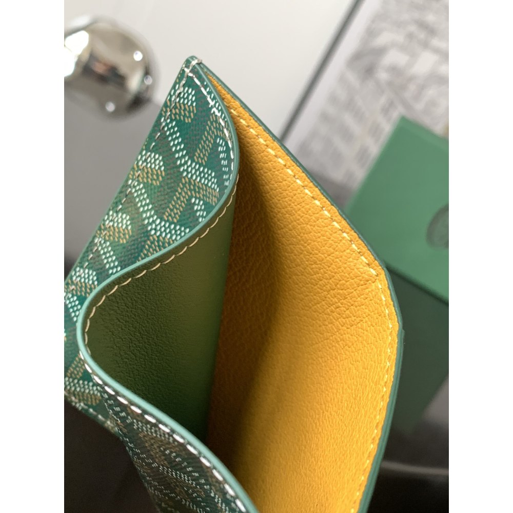 DD G0yard Saint-Pierre Card Wallet Green 11cm*1.5cm*7.5cm