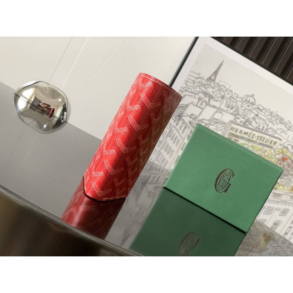 DD G0yard Saint-Pierre Card Wallet Red 11cm*1.5cm*7.5cm