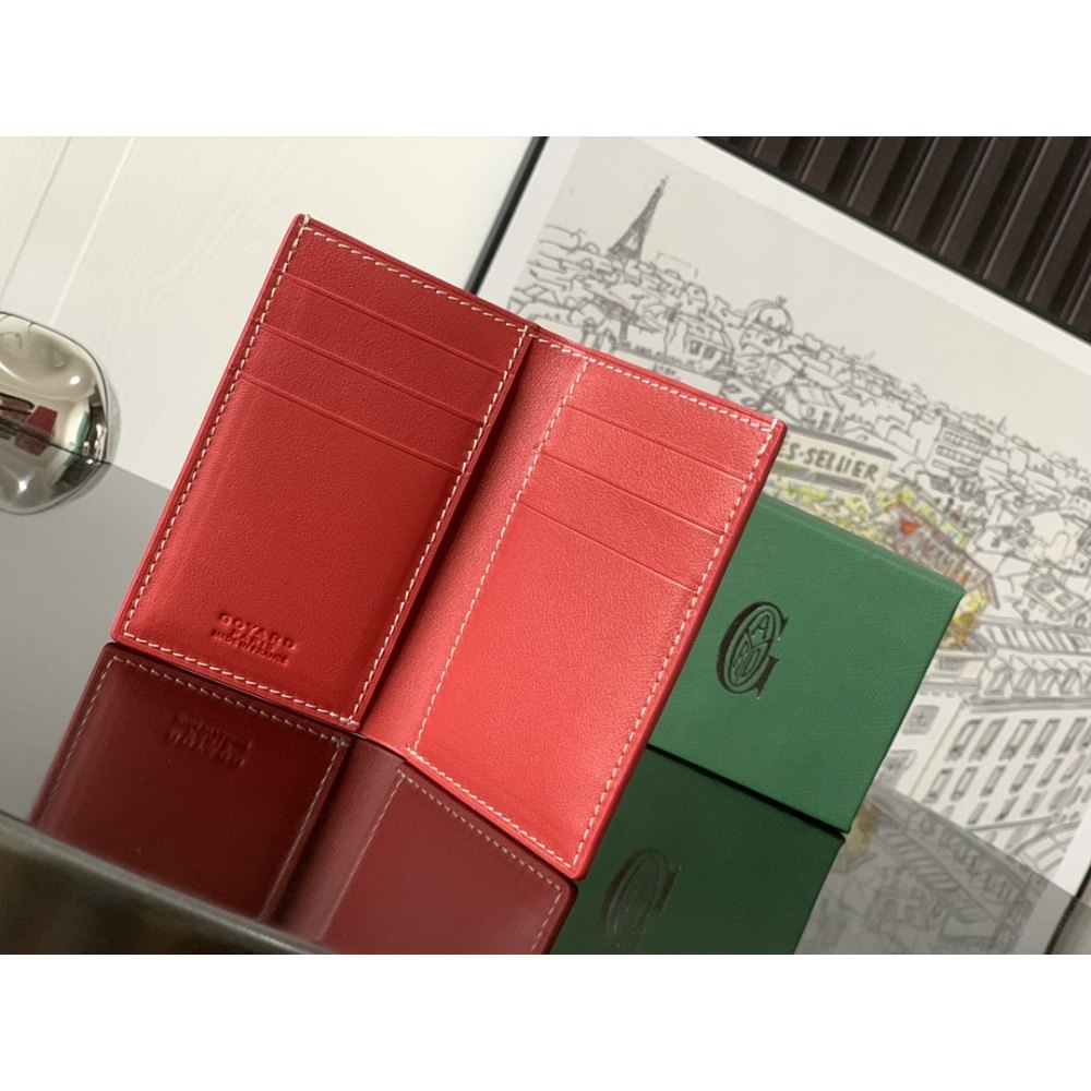 DD G0yard Saint-Pierre Card Wallet Red 11cm*1.5cm*7.5cm