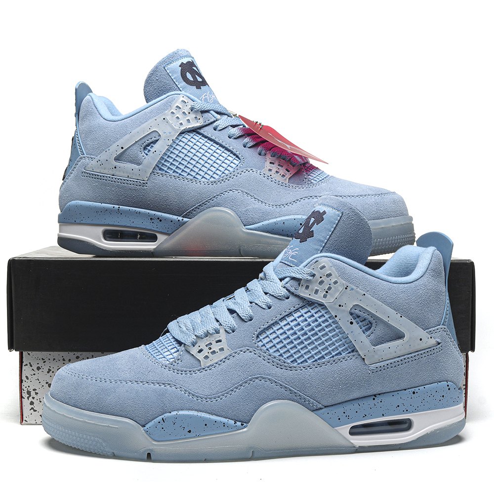DD Air Jordan 4 Retro 'UNC Football' PE Blue