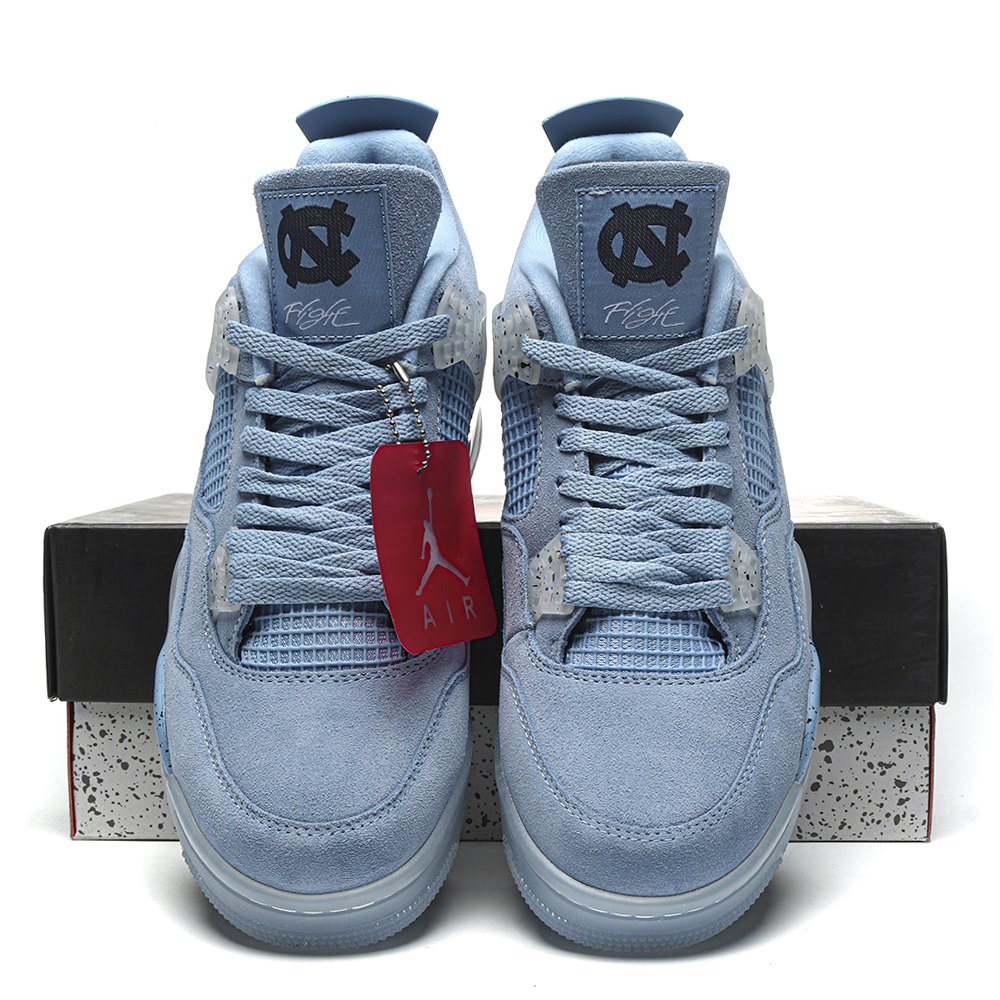 DD Air Jordan 4 Retro 'UNC Football' PE Blue