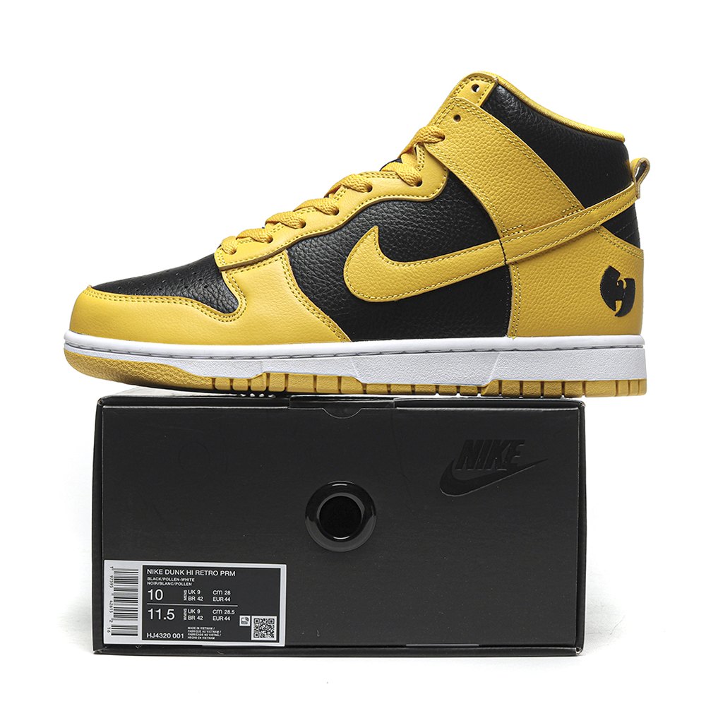 DD Nike Dunk High Wu-Tang (2024) BLACK/POLLEN/WHITE