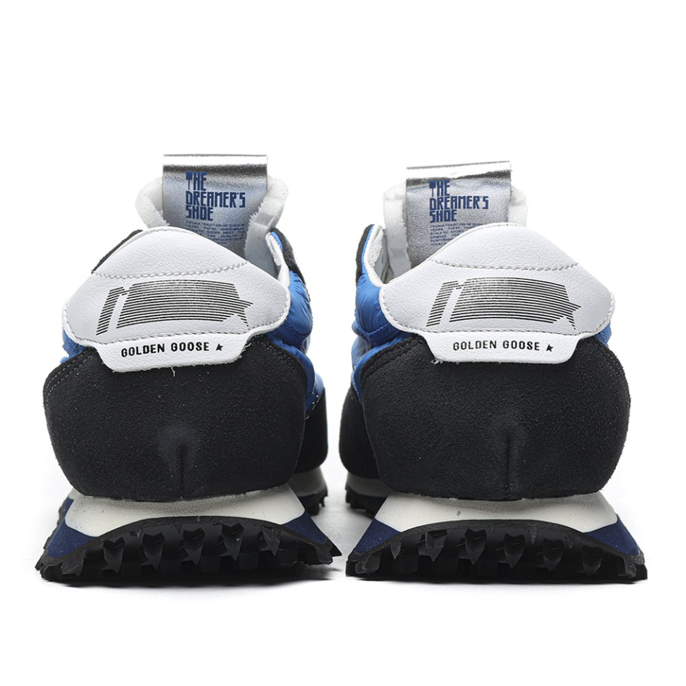 DD Golden Goose Marathon With Blue Nylon Upper And White Star