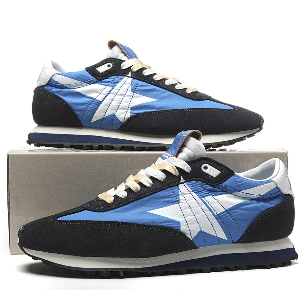 DD Golden Goose Marathon With Blue Nylon Upper And White Star