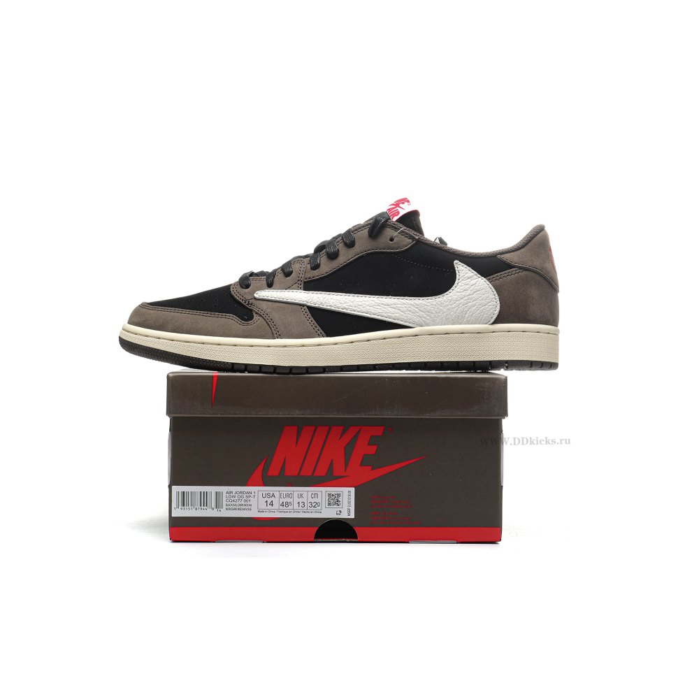 Size 14 Jordan 1 Retro Low OG SP Travis Scott Mocha
