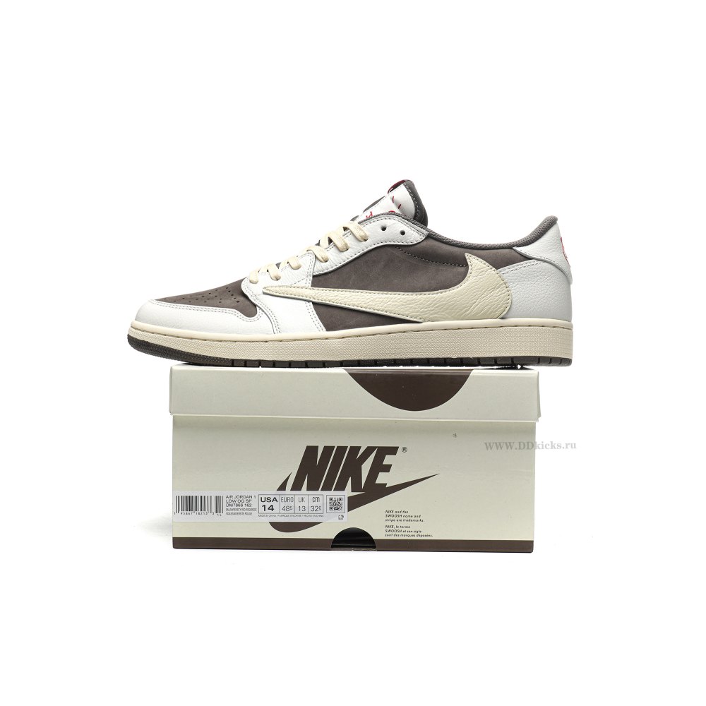Size 14 Jordan 1 Retro Low OG SP Travis Scott Reverse Mocha