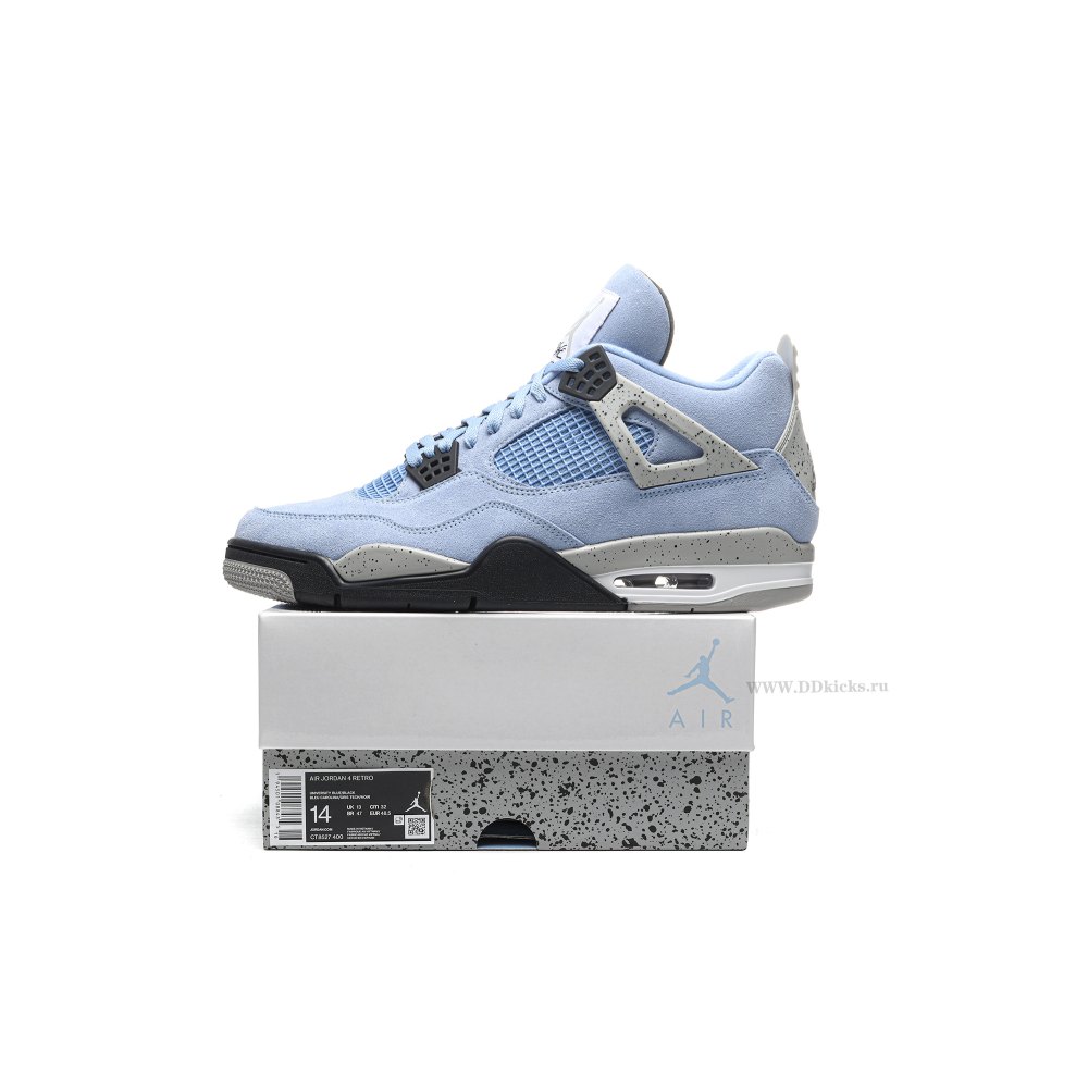 Size 14 Jordan 4 Retro University Blue