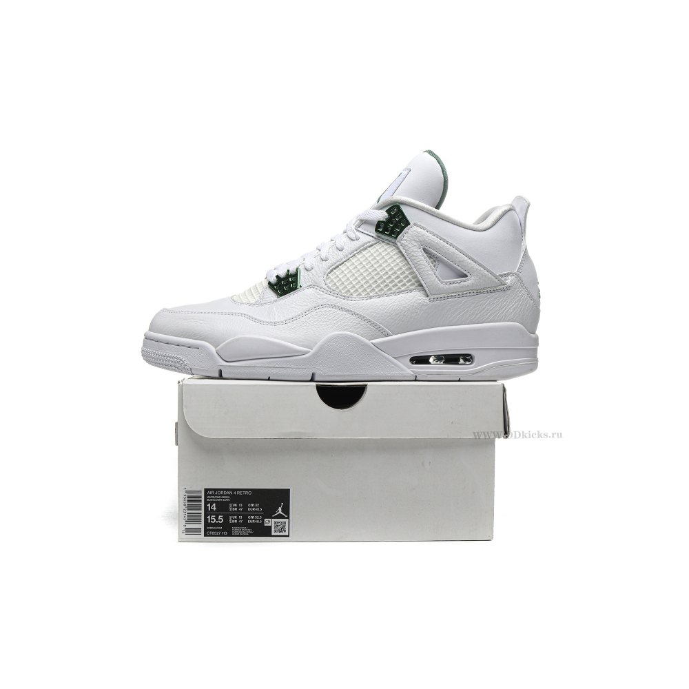 Size 14 Jordan 4 Retro Metallic Green