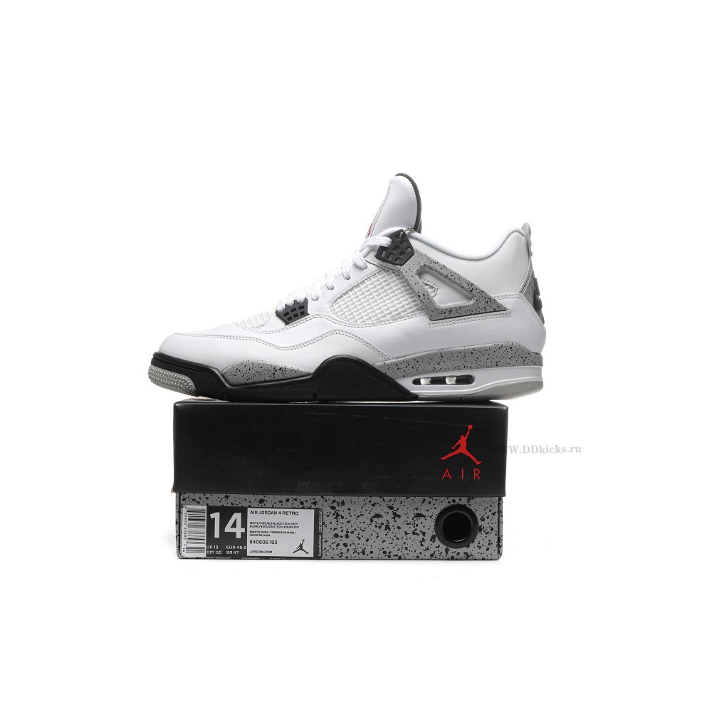 Size 14 Jordan 4 Retro White Cement