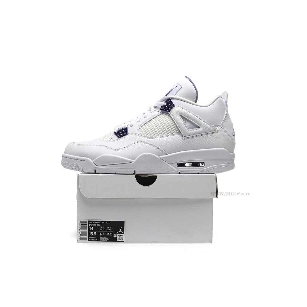 Size 14 Jordan 4 Retro Metallic Purple
