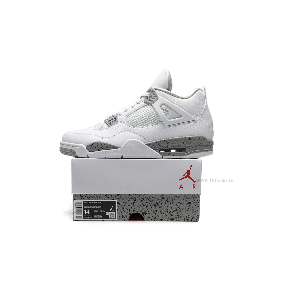 Size 14 Jordan 4 Retro White Oreo