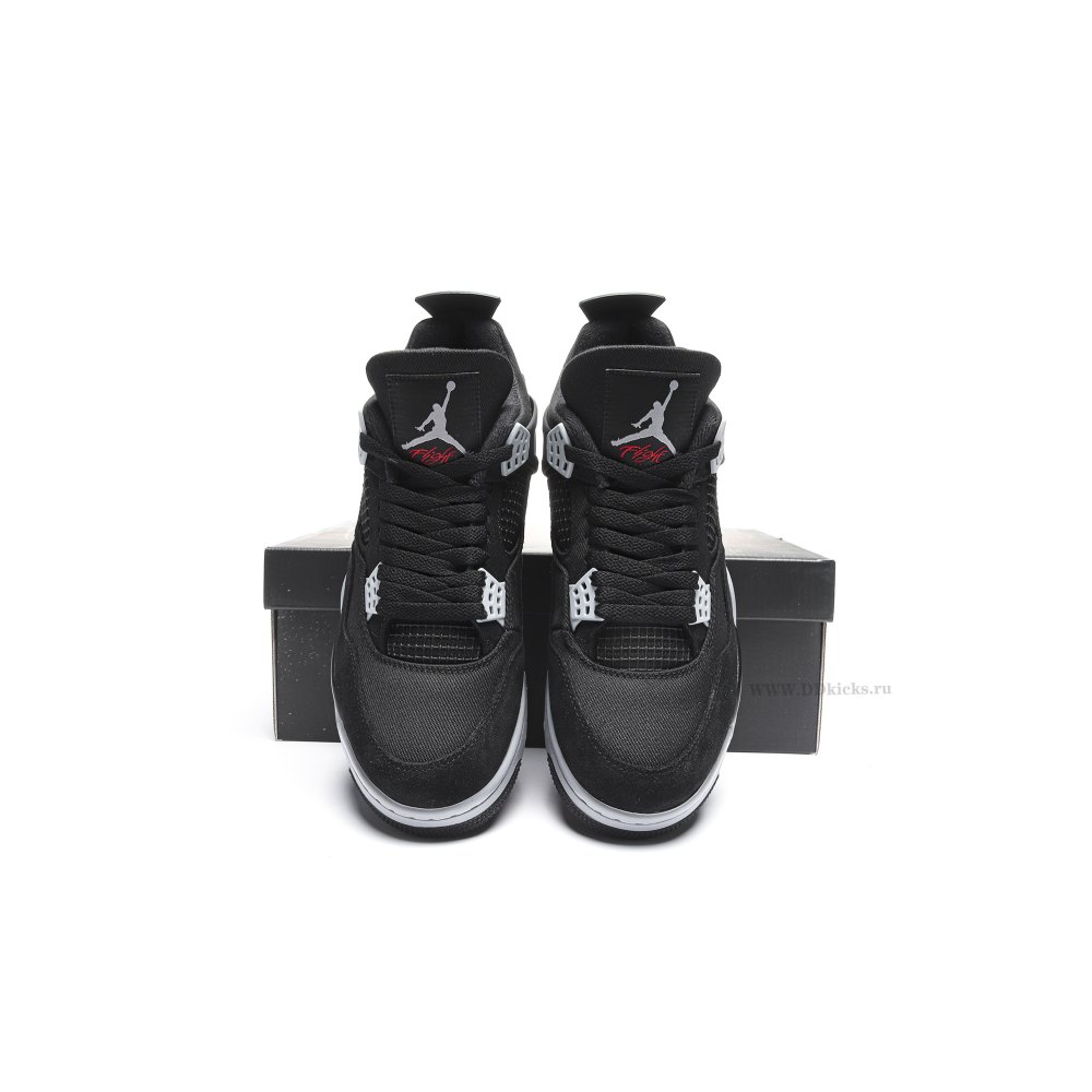 Size 14 Jordan 4 Retro SE Black Canvas